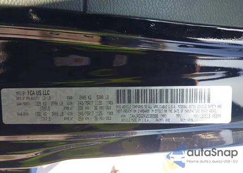 2019 Jeep Wrangler Unlimited Sport S 4X4 z USA, uszkodzony, nr VIN 1C4HJXDG2KW538988